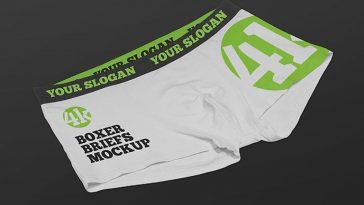 Free Boxer Briefs Men's Underwear Mockup PSD - PsFiles
