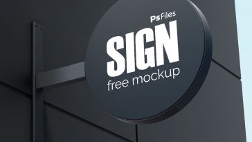 Download Light Box Sign Mockup Psfiles