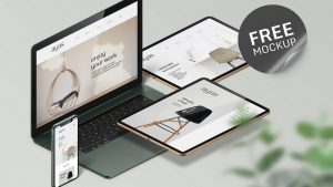 Free Responsive Screen Device Mockup