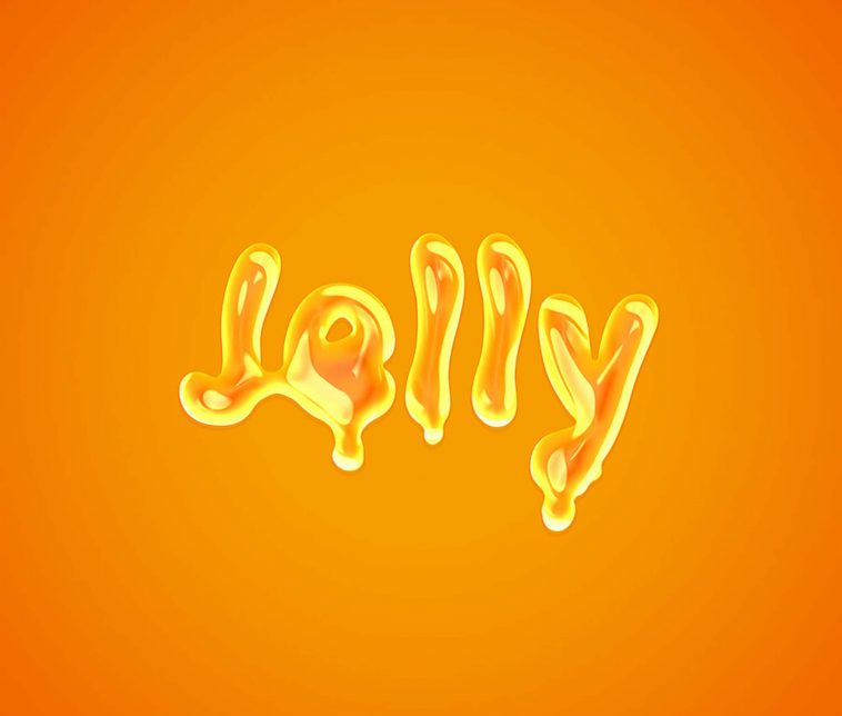 Free Liquid Jelly Text Effect PSD