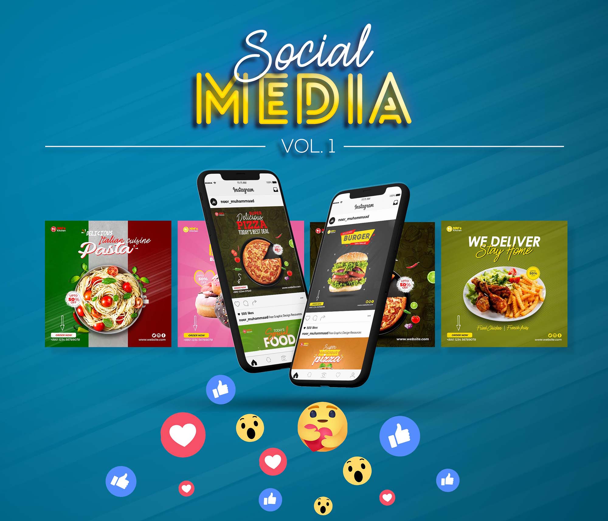 Download Free Free Social Media Banner Post Mockup Psd Free Photoshop Psfiles