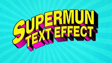 Superhero Comic Text Effect PSD