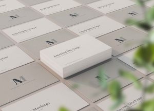 Elegant Business Card Mockup PSD