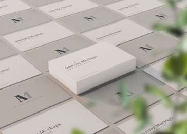 Elegant Business Card Mockup PSD