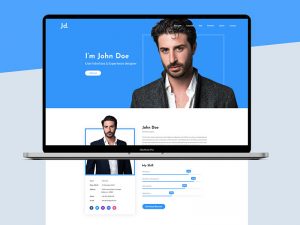 Resume/Portfolio Web Design Template PSD