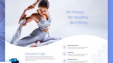 Yoga Web Design PSD Template