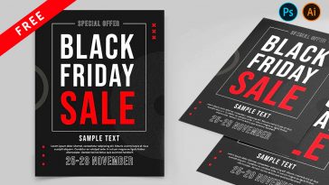 Free Black Friday Sale Flyer Template in PSD