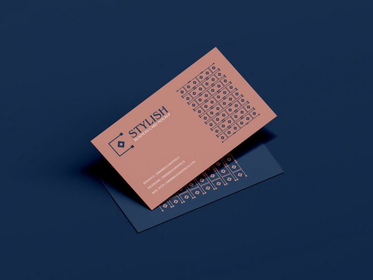 Stylish Business Cards Mockup PSD