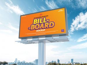 City Outdoor Billboard Mockup PSD