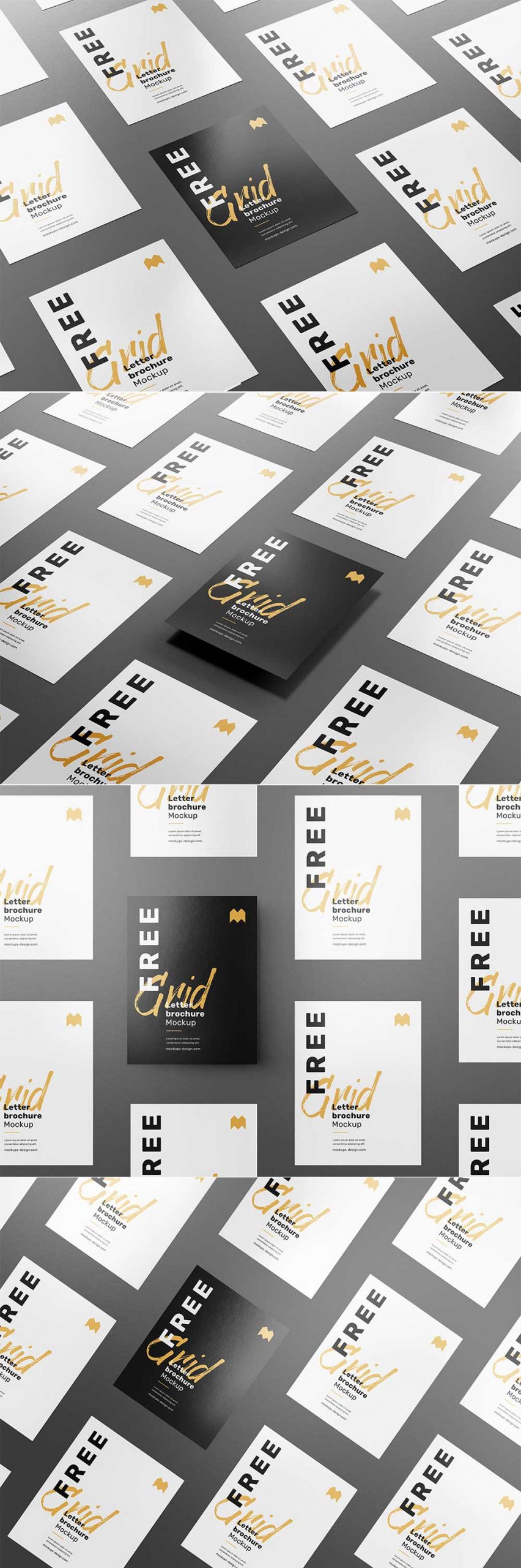 Grid Flyer Mockup PSD set