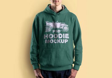 Men Hoodie Mockup PSD