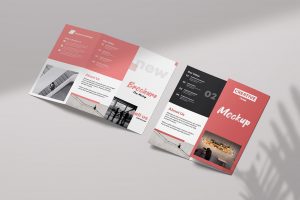 Free Tri-Fold Brochure Mockup PSD
