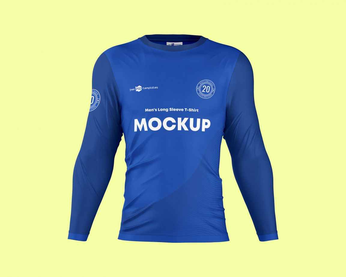 Free Full Sleeve Jersey Mockup PSD 3 Set PsFiles