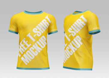 New Round Neck Jersey Mockup PSD Set