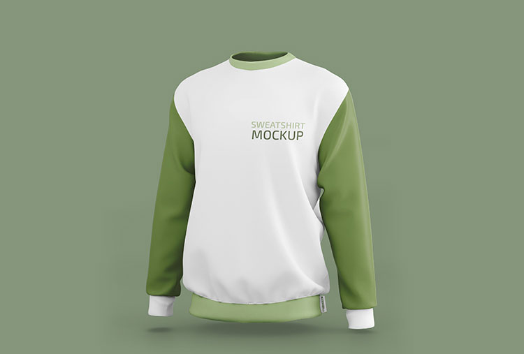 Free Sporty Sweatshirt Mockup PSD set