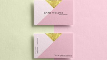 Free Elegant Texture Business Cards Mockup PSD