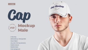 Free Men's Cap Mockup PSD