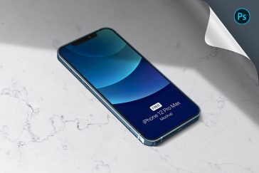 Free iPhone 12 Pro Max Mockup PSD