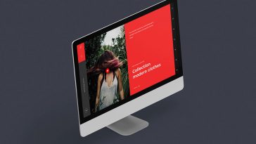 iMac Perspective Mockup PSD