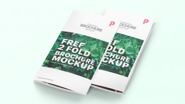 A4 Size 2 Fold Brochure Mockup PSD