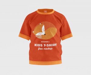 3 Kids T-Shirt Mockups PSD