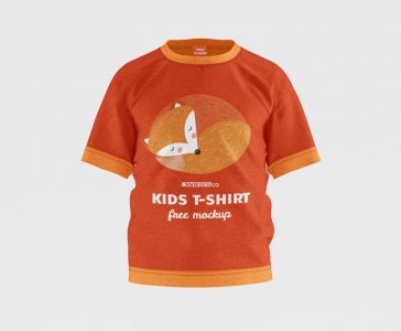 3 Kids T-Shirt Mockups PSD