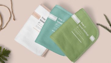 Free Beautiful Hand Towel Mockup PSD