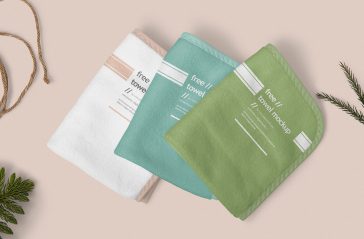Free Beautiful Hand Towel Mockup PSD