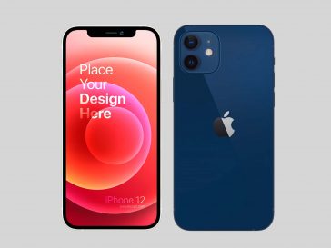 4 Free iPhone 12 Mockups PSD