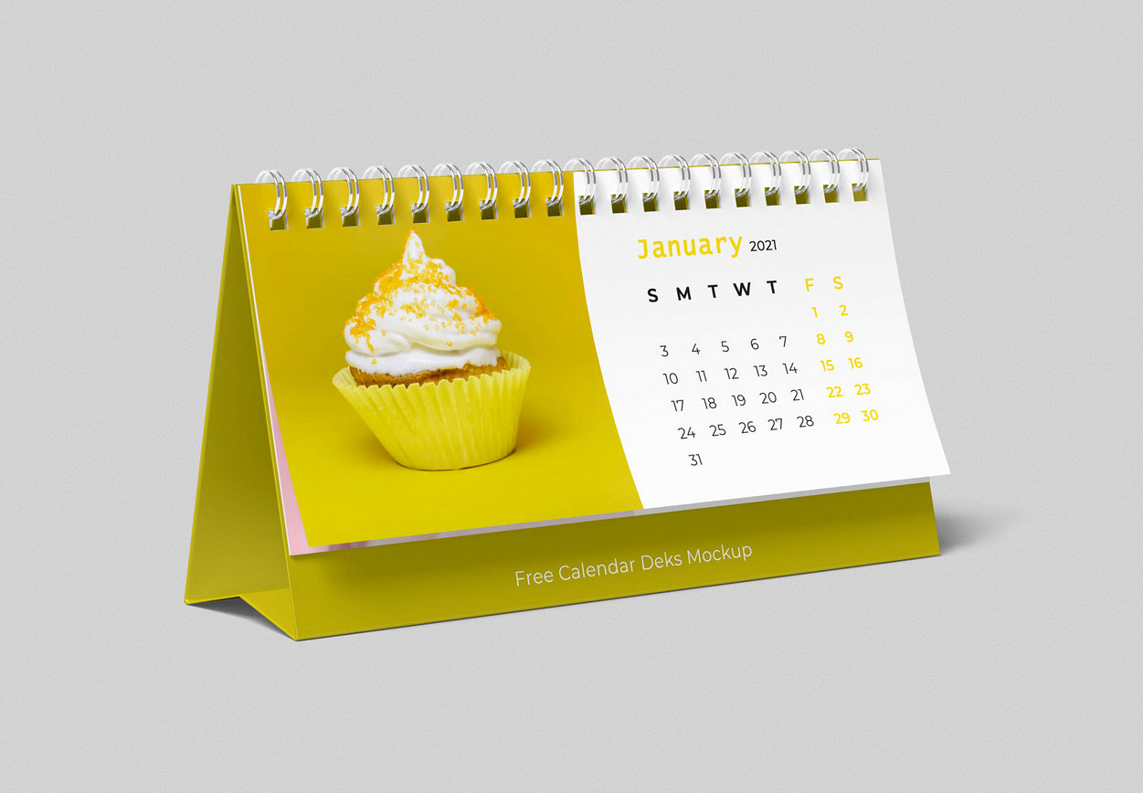 Download Free Desk Long Calendar Mockup Psd Free Psfiles