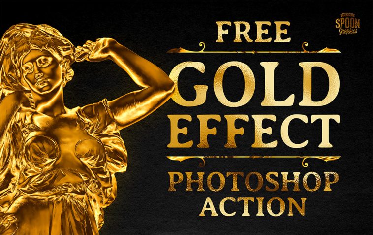Free Photoshop Action to Turn Anything into Gold in Photoshop