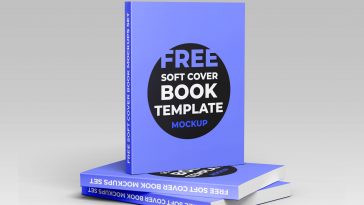 Standing Book mockup for Cover design