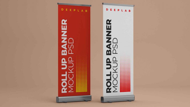 5 Free X-stand Banner Standee Mockups Psd Sets - Psfiles