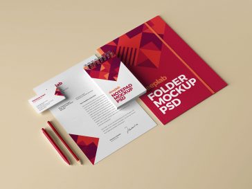 Free Branding Stationery Mockup PSD
