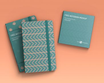 Free Notebook Mockup PSD Set