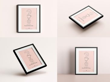 Free Photo / Poster Frame Mockup PSD Set