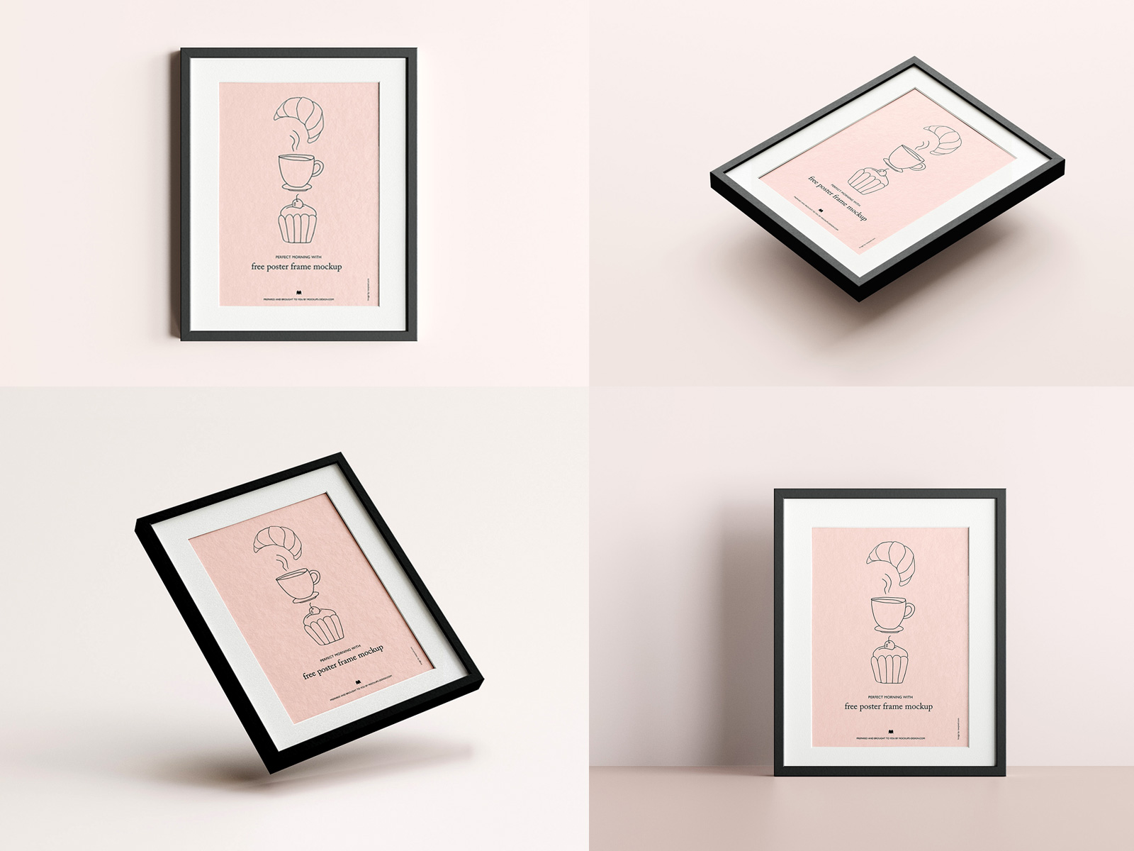 Download Free Free Photo Poster Frame Mockup Psd Set Psd Psfiles