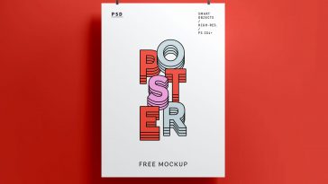 Modern A3 Poster Free Mockup Psfiles