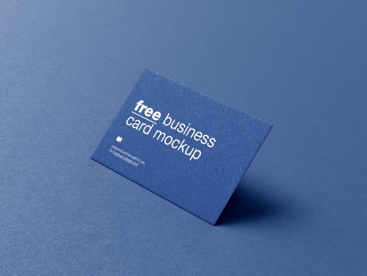 Stylish Textured Paper Business Card Mockup