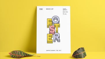 Free Poster MockUp PSD