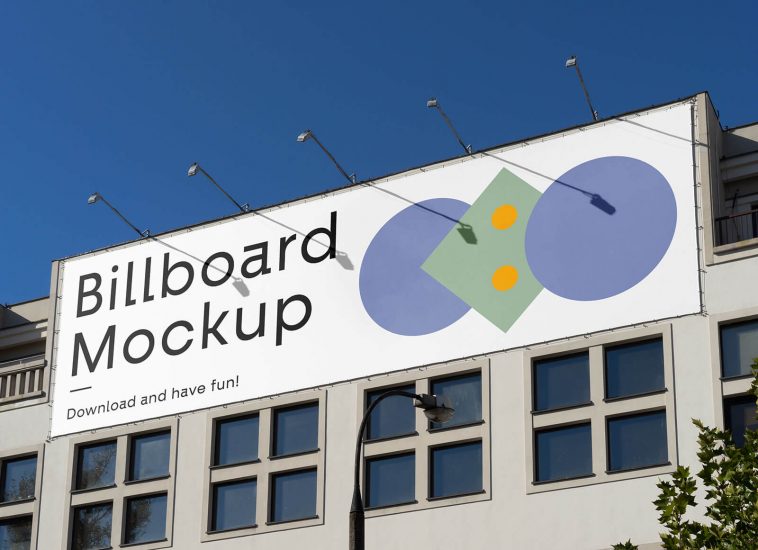 Building Billboard Mockup Free PSD