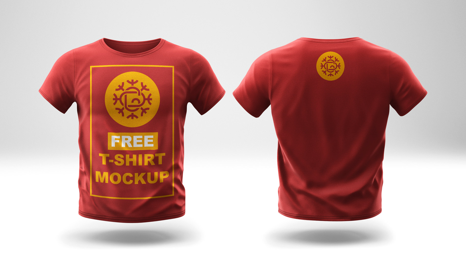 anlocken Muster Haustiere free mockup t shirt front and back ...
