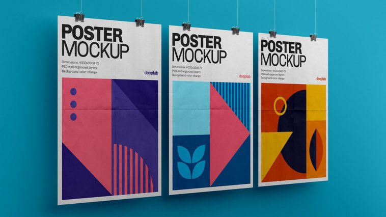 Free Hanging Poster Mockup PSD - Best Free PSD Mockups - PsFiles