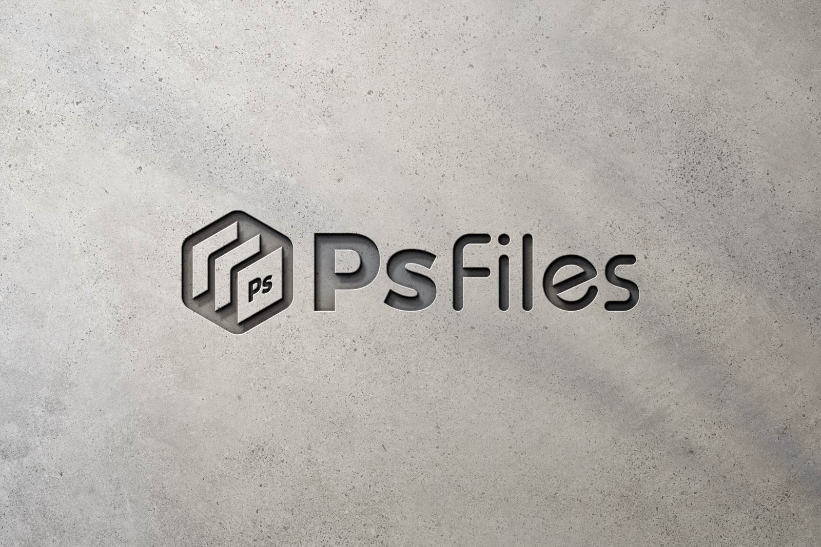 Free Wall Engraved Logo Mockup Psd Psfiles