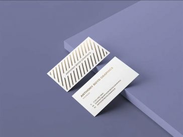 Minimalist Business Card Mockup PSD