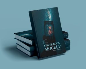 Free Book Cover Mockups PSD Set