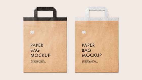 Free Kraft Paper Gift Bag Mockup PSD - PsFiles