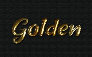 Free Photoshop Golden Text Layer Style Effect