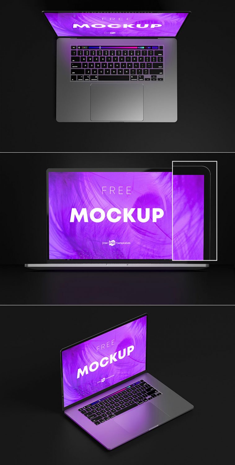 Free Apple MacBook Pro Mockup PSD   PsFiles