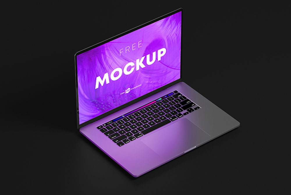 Free Apple MacBook Pro Mockup PSD set - PsFiles